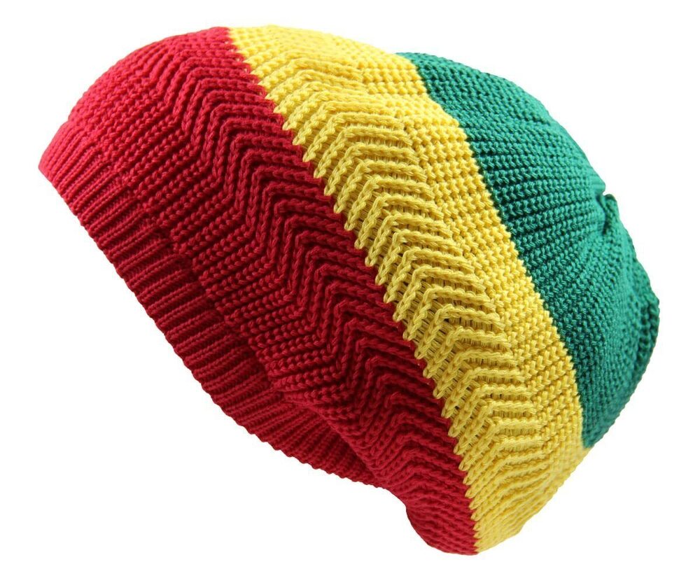 7361 Cotton Classic Rasta Beanie Tam Rasta
